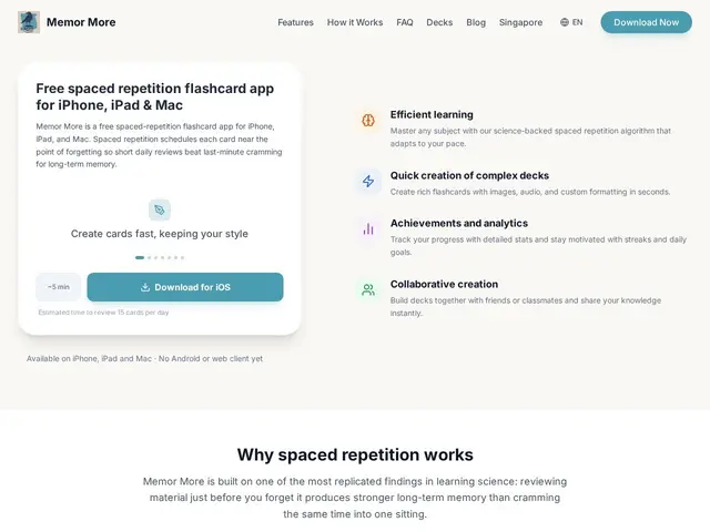 Preview of Memor More: Study & Memorize