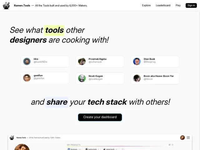 Preview of Ramen.Tools