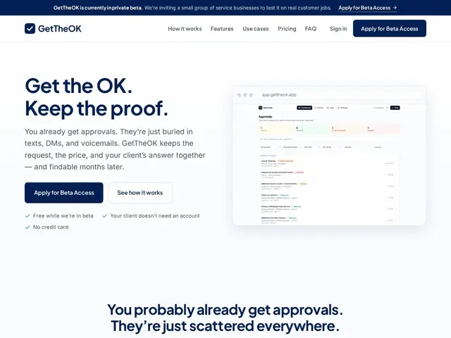 Preview of GetTheOK