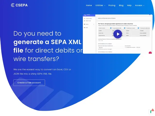 Preview of GenerateSEPA