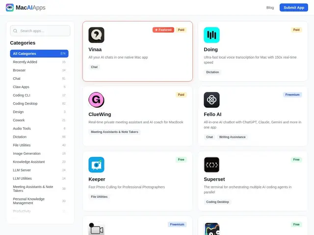 Preview of MacAIApps