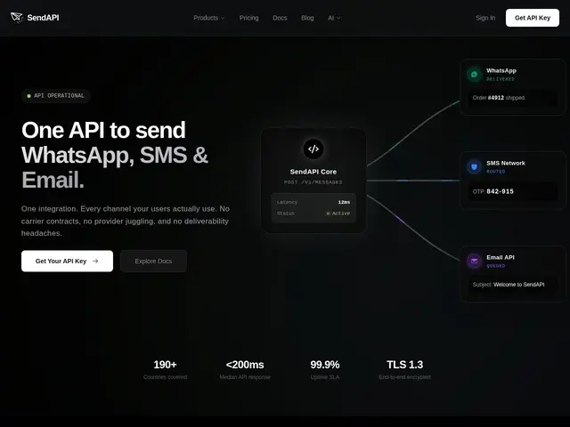 Preview of SendAPI