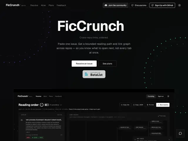 Preview of FicCrunch
