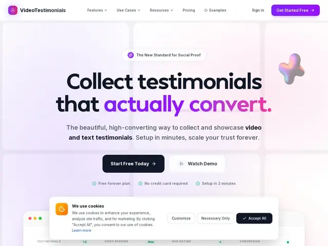 Preview of VideoTestimonials