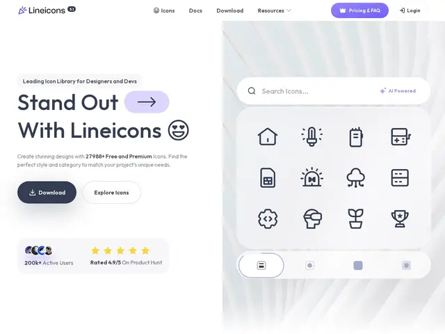 Preview of Lineicons