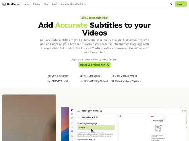 Preview of Captioner