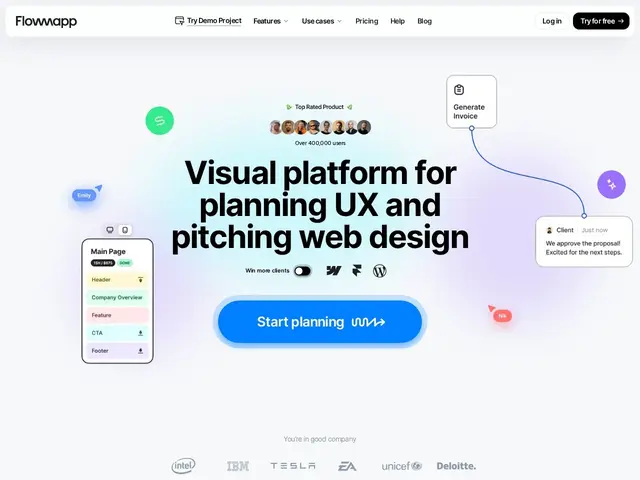 Preview of FlowMapp