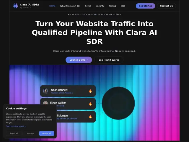 Preview of Clara AI SDR