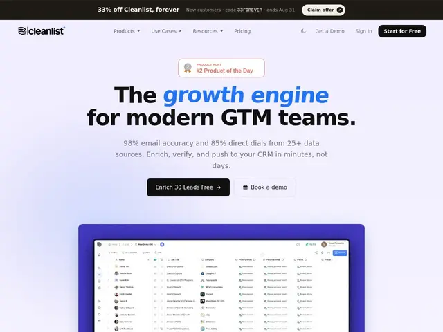 Preview of Cleanlist