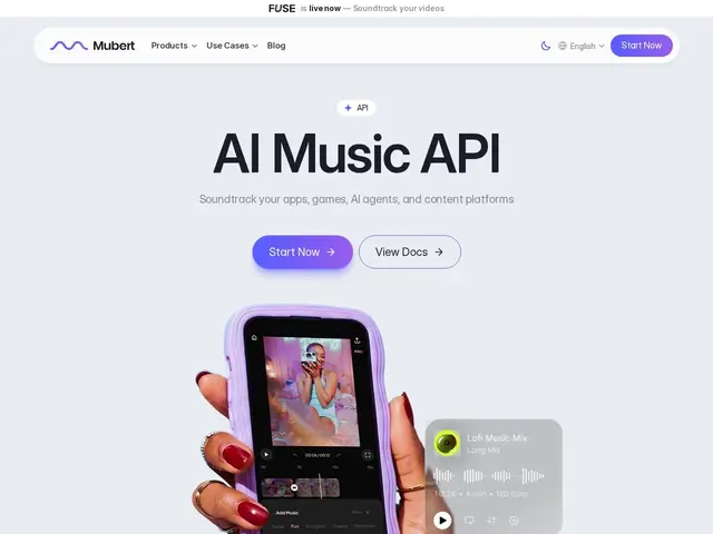 Preview of Mubert API