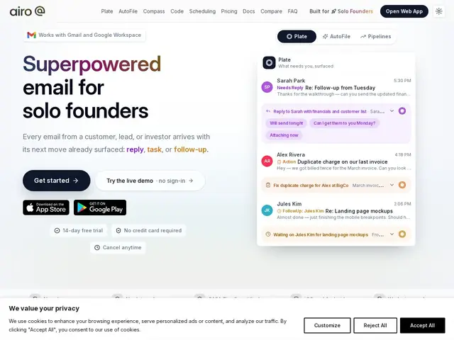 Preview of Airo Mail