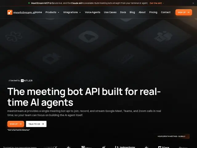 Preview of MeetStream AI