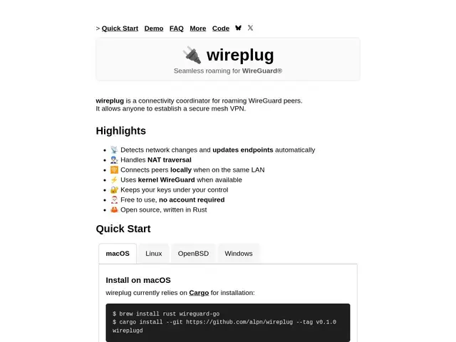 Preview of wireplug