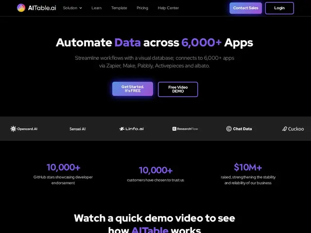 Preview of AITable