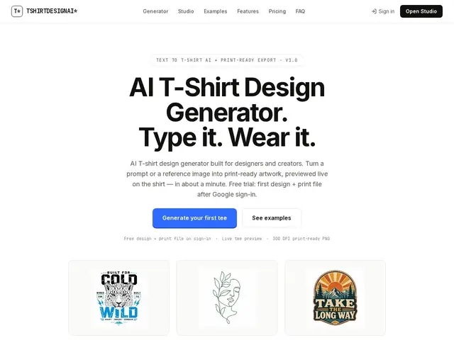 Preview of TshirtDesignAI