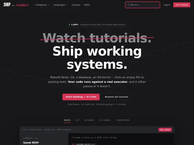 Preview of Ship That Code