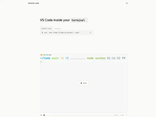 Preview of terminal-code