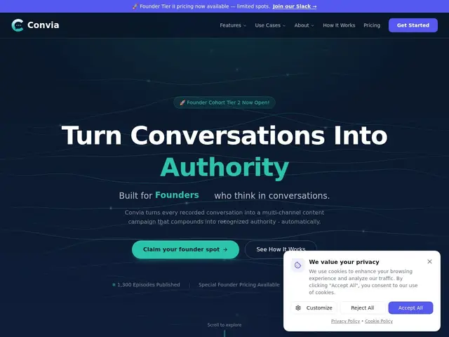 Preview of Convia Studio