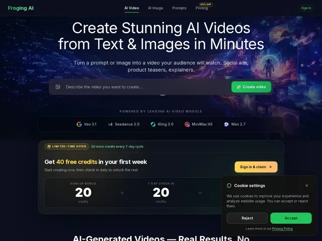 Preview of Froging AI