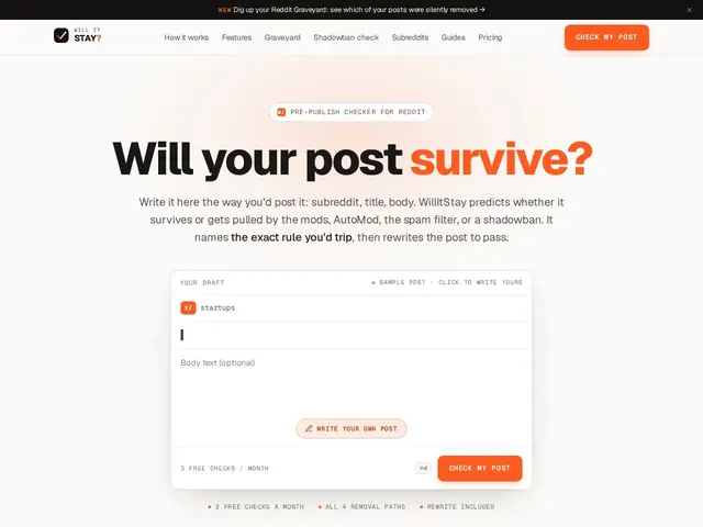 Preview of WillItStay