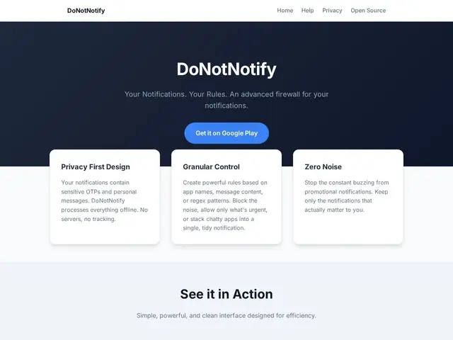 Preview of DoNotNotify