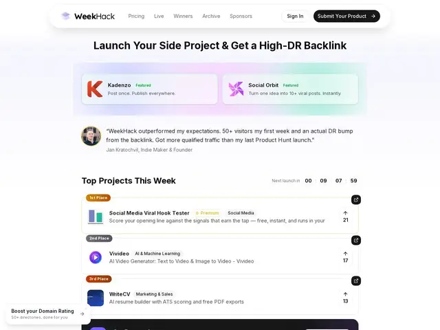 Preview of WeekHack