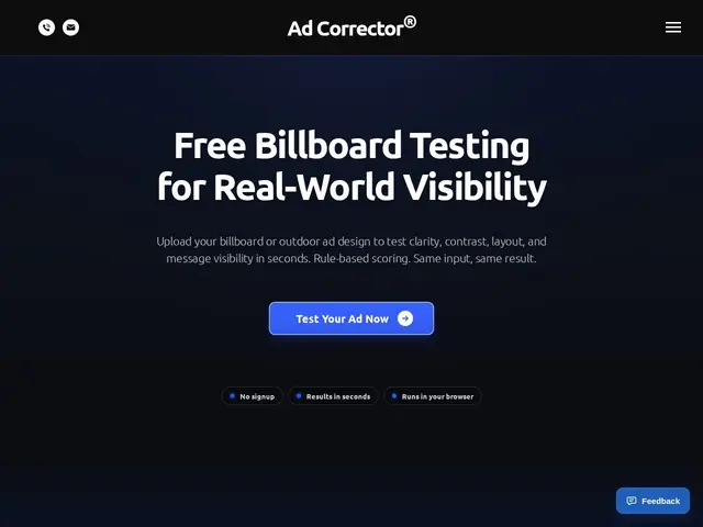 Preview of Ad Corrector