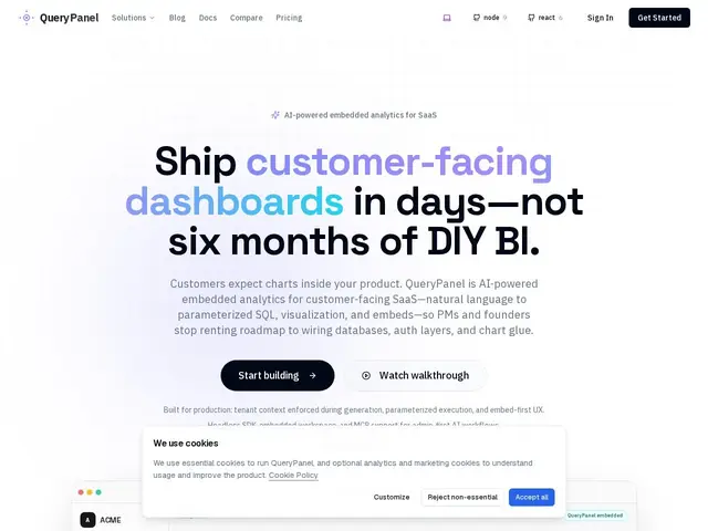 Preview of QueryPanel