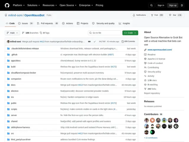 Preview of OpenMausBot
