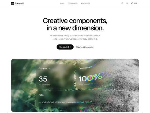 Preview of Canvas UI