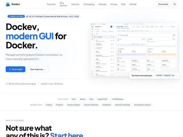 Preview of Dockev