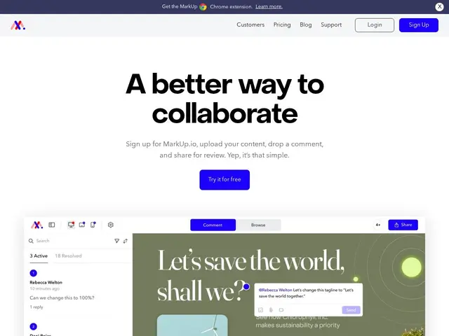Preview of Markup.io