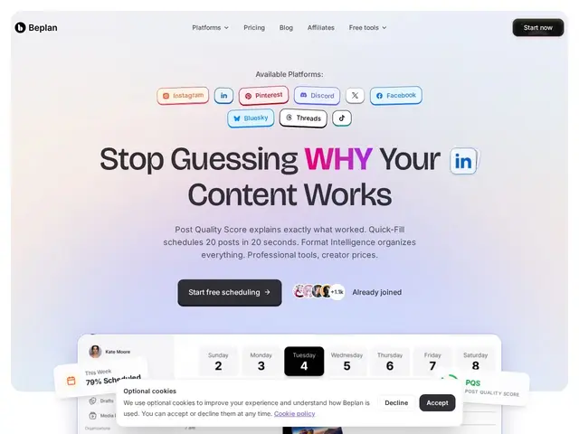 Preview of Beplan