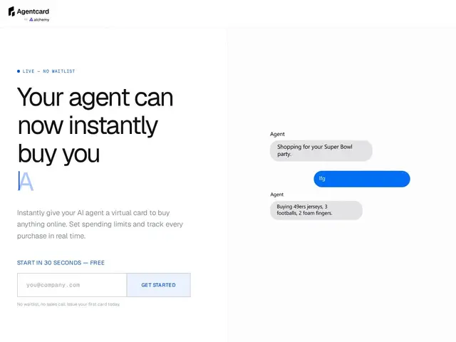 Preview of AgentCard