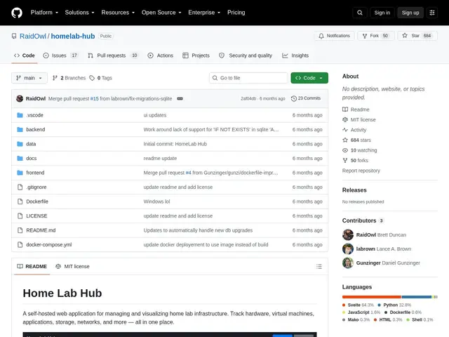 Preview of Home Lab Hub