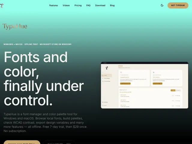 Preview of TypeHue