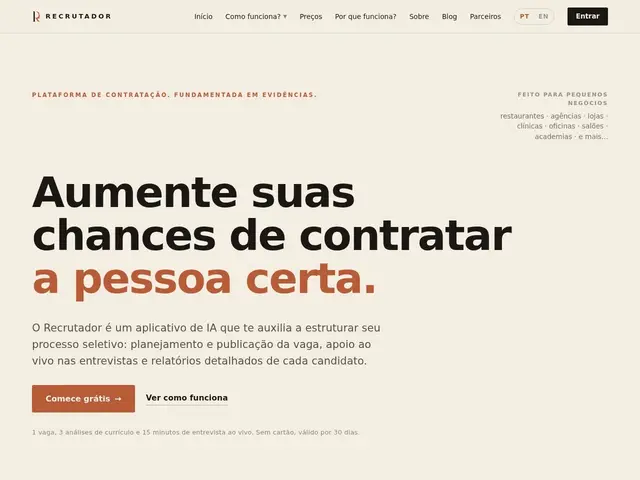 Preview of Recrutador