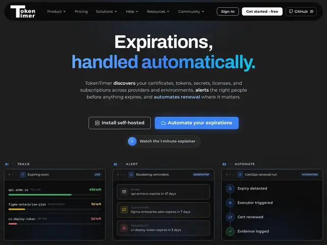 Preview of TokenTimer