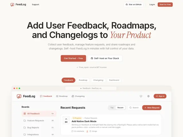 Preview of FeedLog
