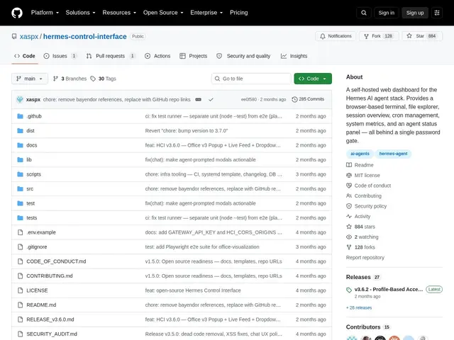 Preview of Hermes Control Interface
