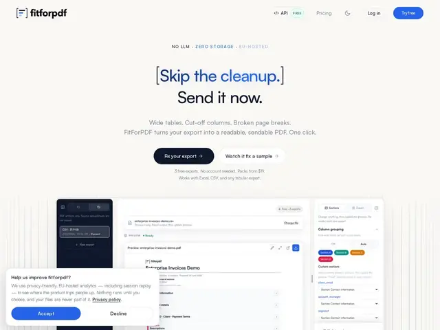 Preview of FitForPDF
