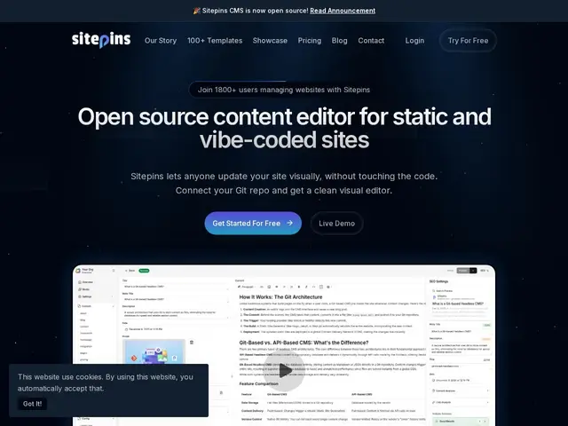 Preview of Sitepins