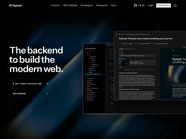 Preview of Payload CMS