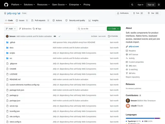 Preview of Jelly UI