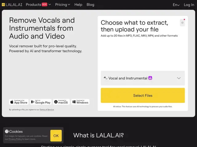 Preview of LALAL.AI