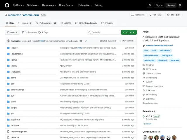 Preview of Atomic CRM