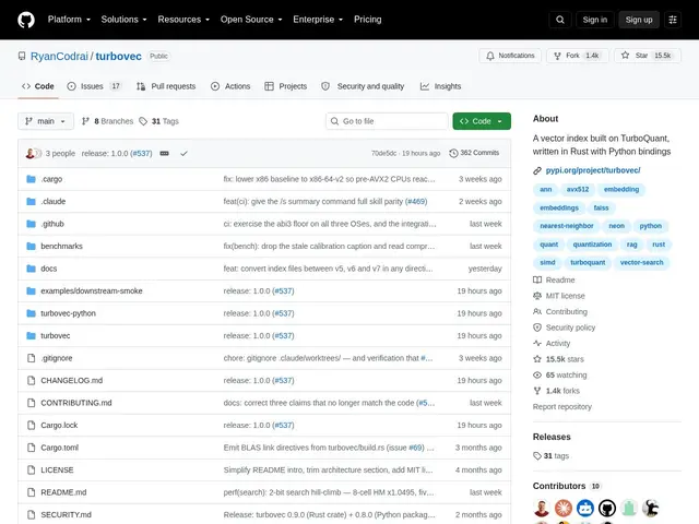 Preview of turbovec