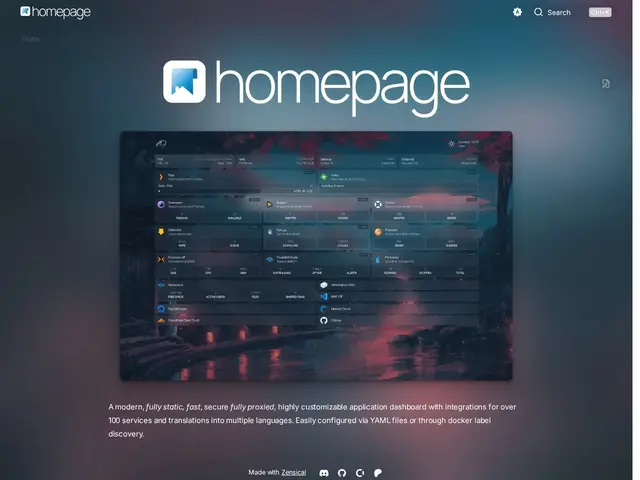 Preview of Homepage