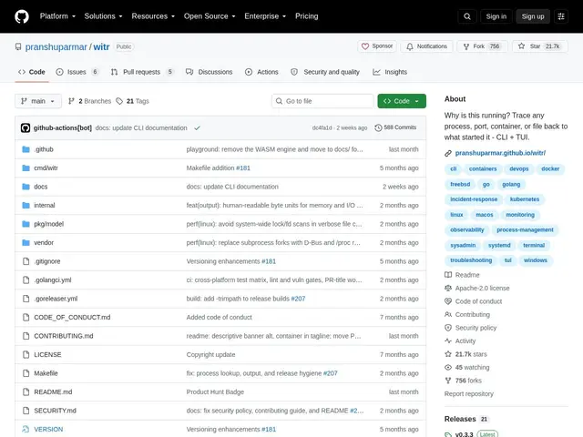 Preview of witr