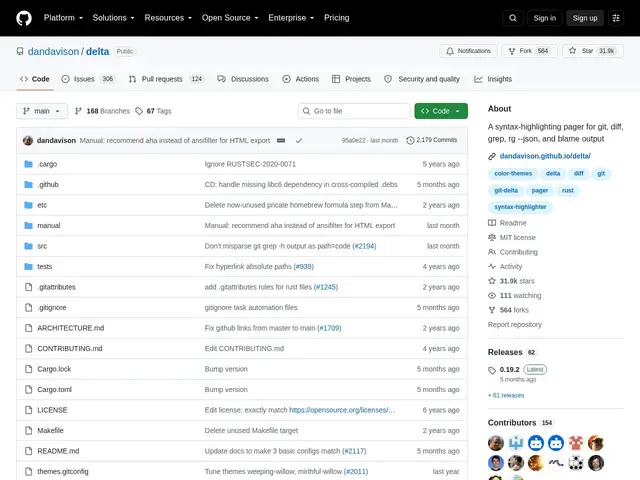 Preview of git-delta